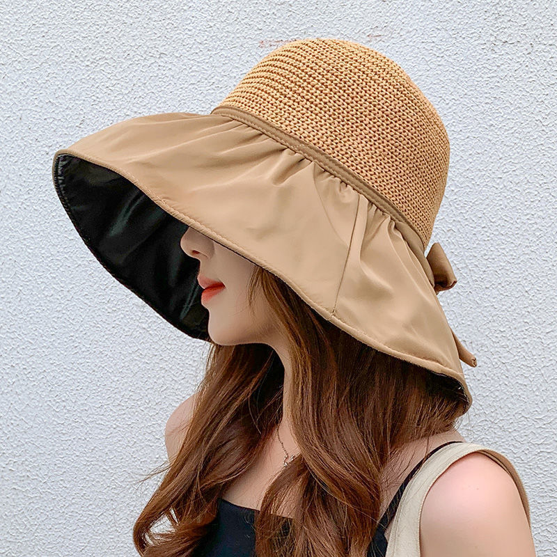 Nón Mũ Vành Đan Lưới Kiểu Cói 2 Lớp Chống UV Cực Chất - requane