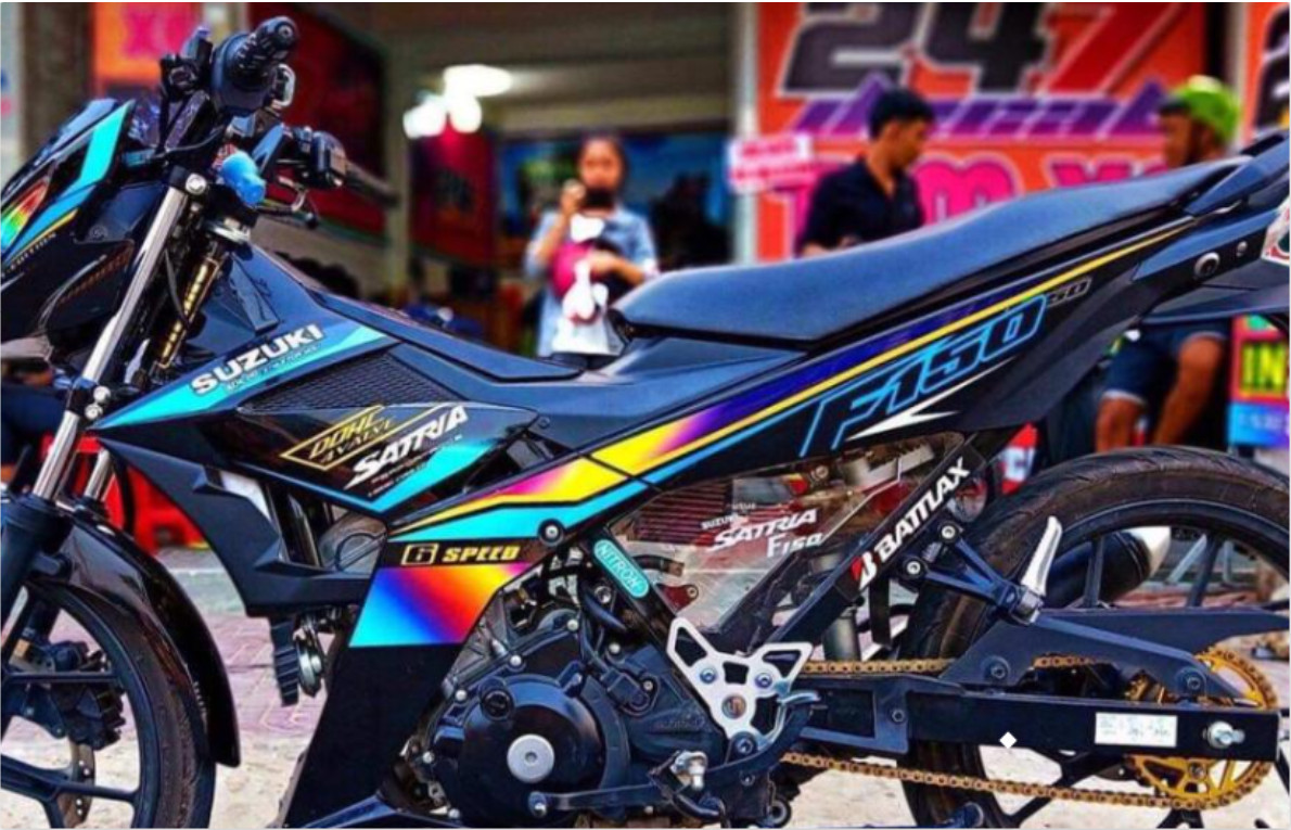 Tem satria fi f150 7 màu mẫu mới