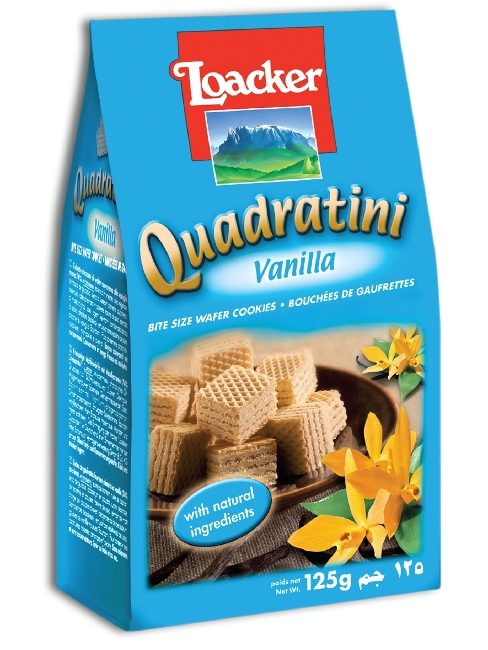 Loacker Quadratini Sponge Cake, 125Gr Pack