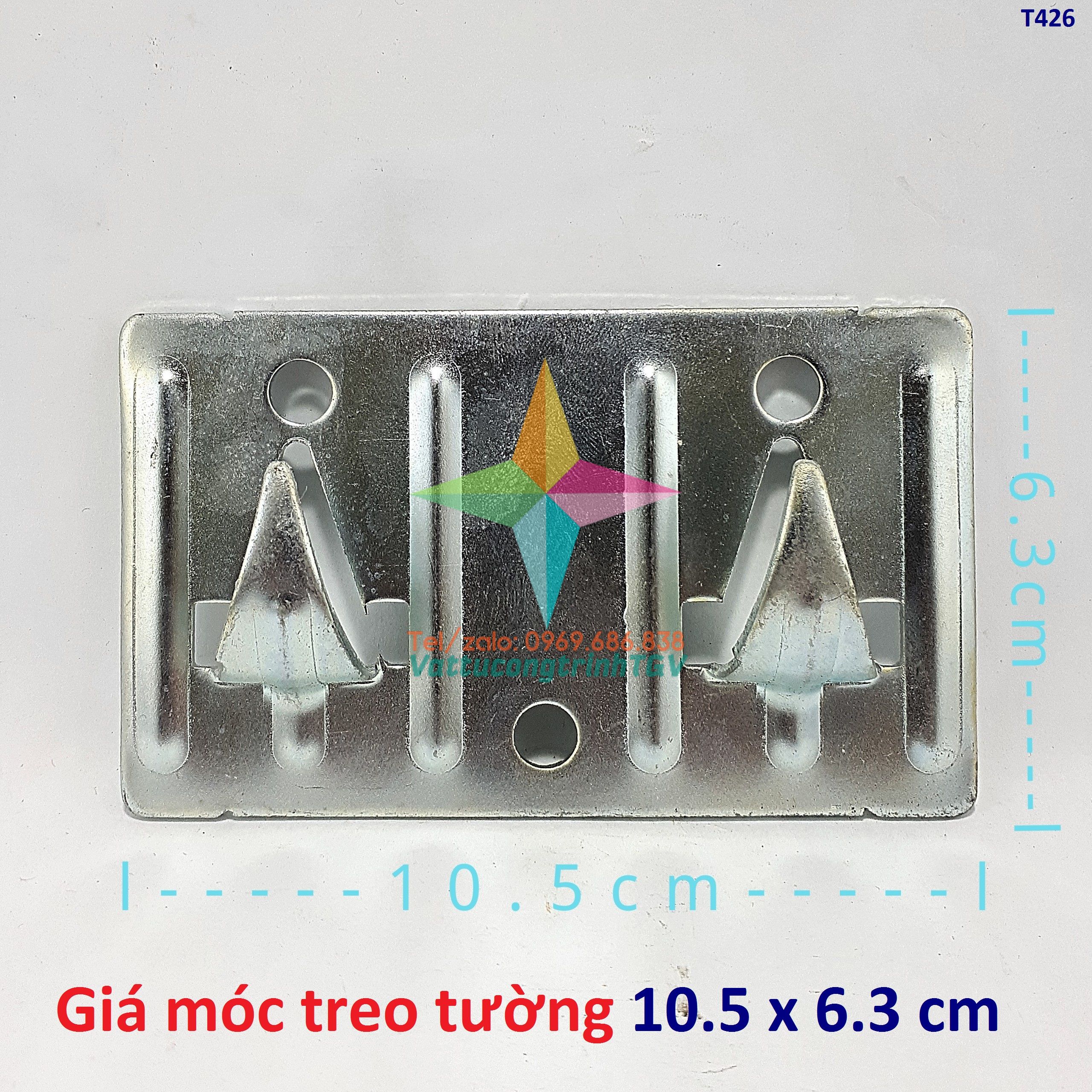 Giá móc treo tường 10.5 x 6.3 cm chất lượng cao