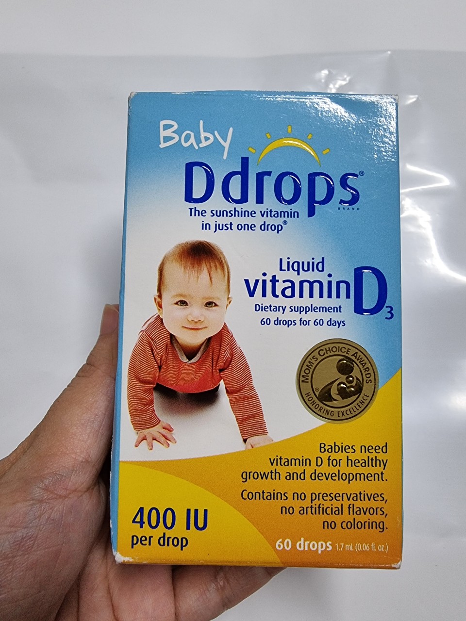 Baby Ddrops Vitamin D3 ddrop cho bé 90 giọt Mỹ
