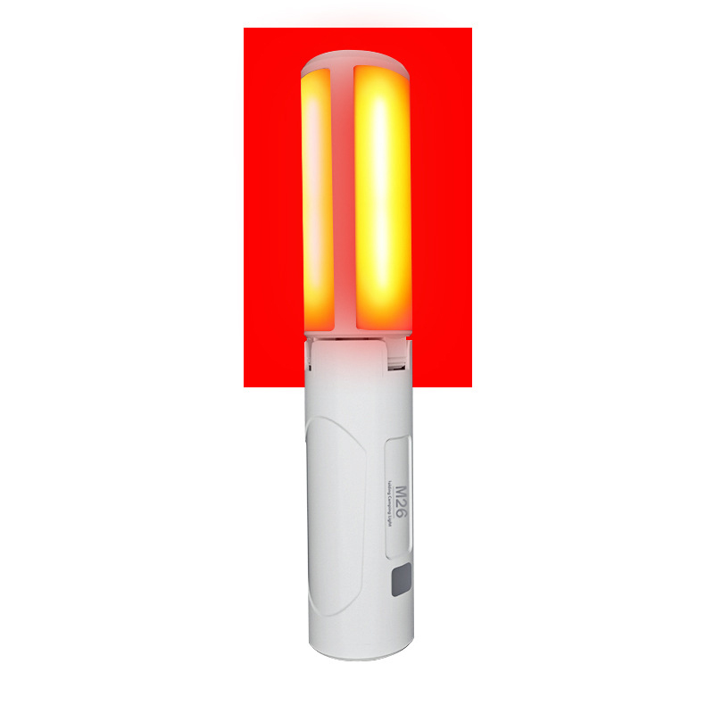 Outdoor lighting folding camping light multifunctional magnetic work light flashlight warning light