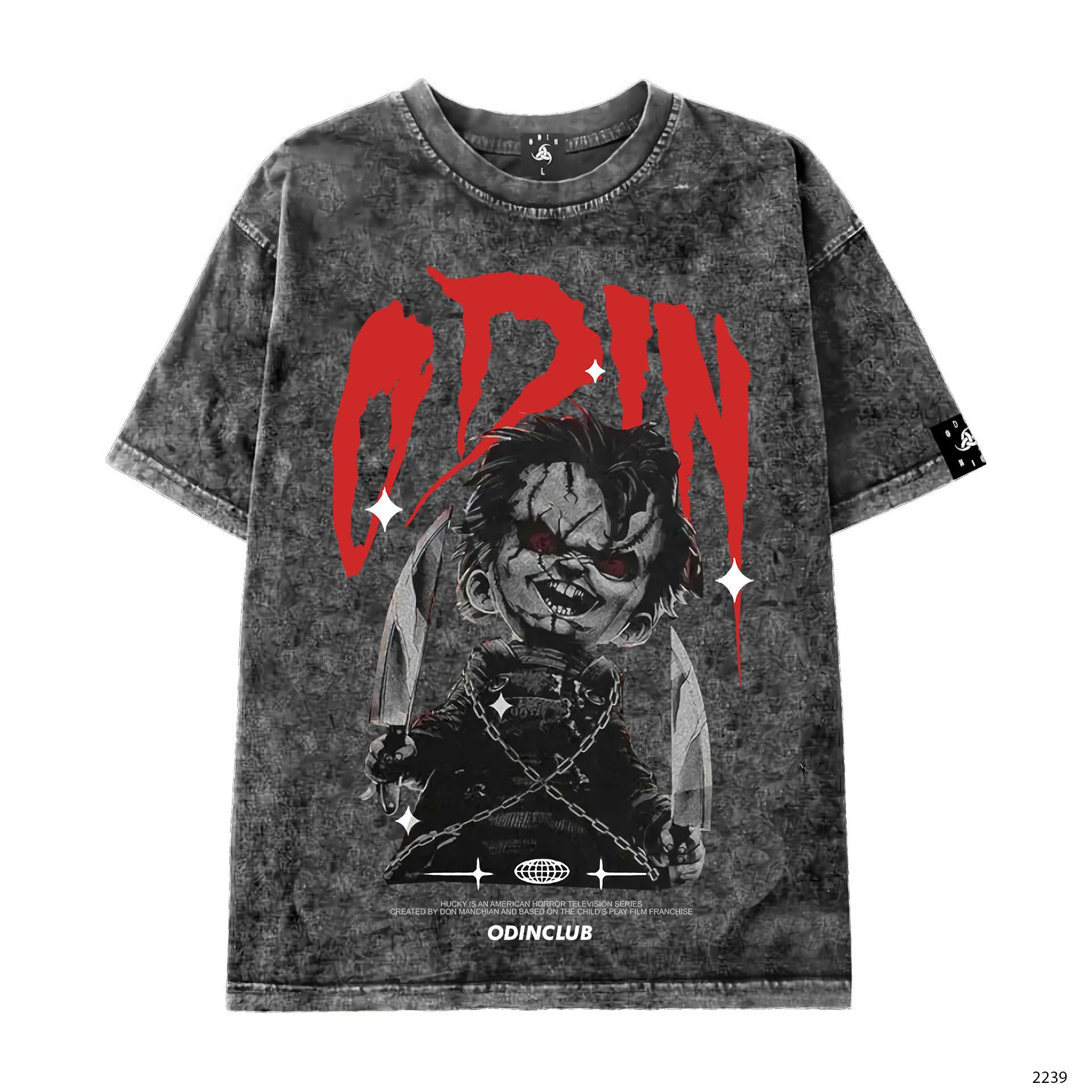 ÁO THUN HORROR CHUCKY, Áo phông oversize nam nữ, Local Brand ODIN CLUB