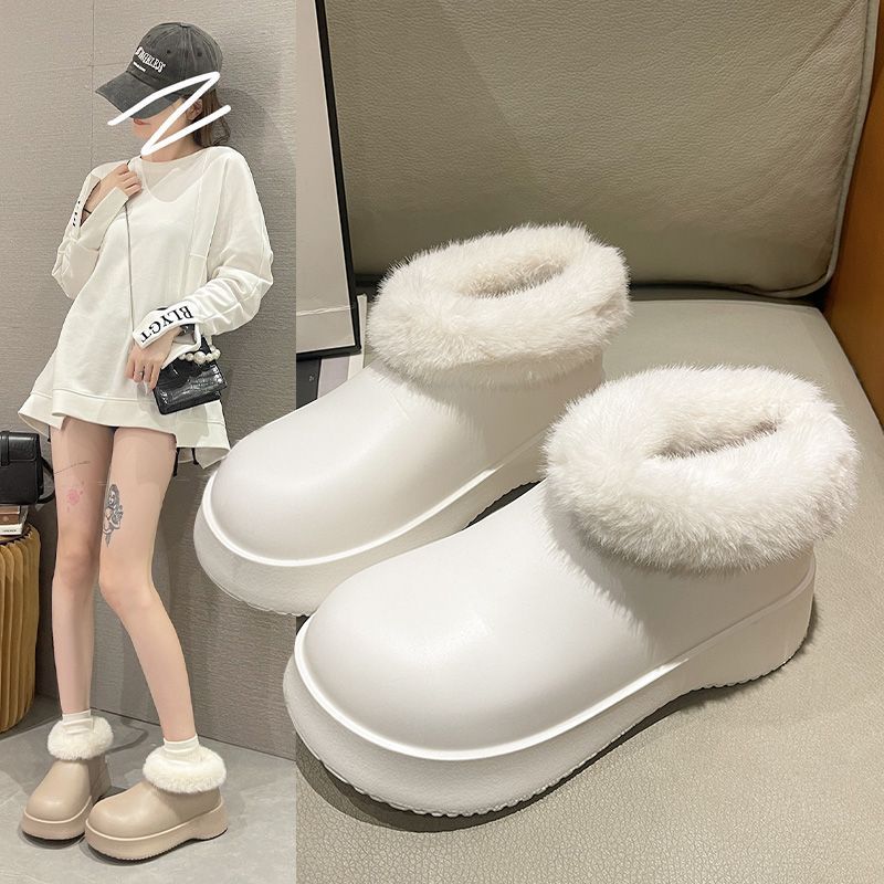 2023 Winter New Cotton Waterproof Thickened Fashion Snow Boots Women s