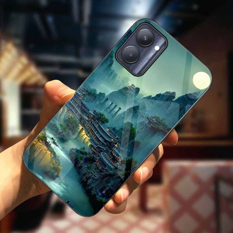 Ốp lưng realme 9, realme 9i mặt lưng kính cường lực sáng bóng