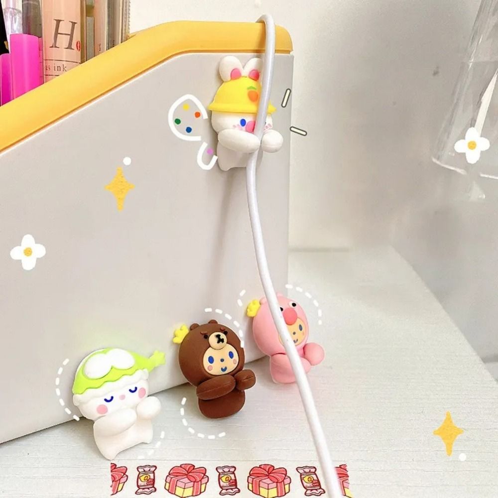 Animal Computer Clips Fixed Cable Organizer Cable Clips Cartoon Cable Organizer Cable Holder ...