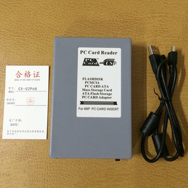 USB 2.0 PCMCIA PC Card Reader ATA Card Reader For 68P PC Card Instert PC To USB CF Cards Adapter Reader 2023NEW
