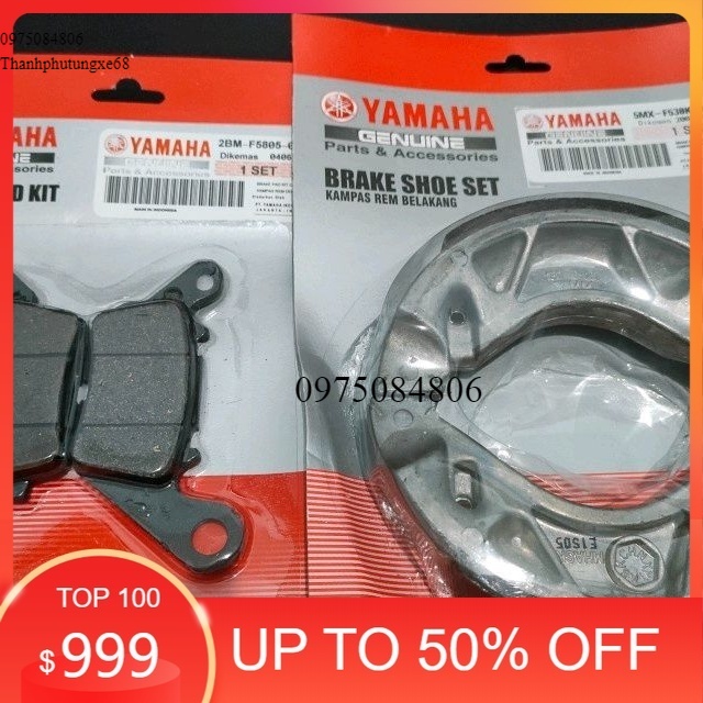 Bố thắng trước sau mio m3 mio z xride 125 fino 125 lexi