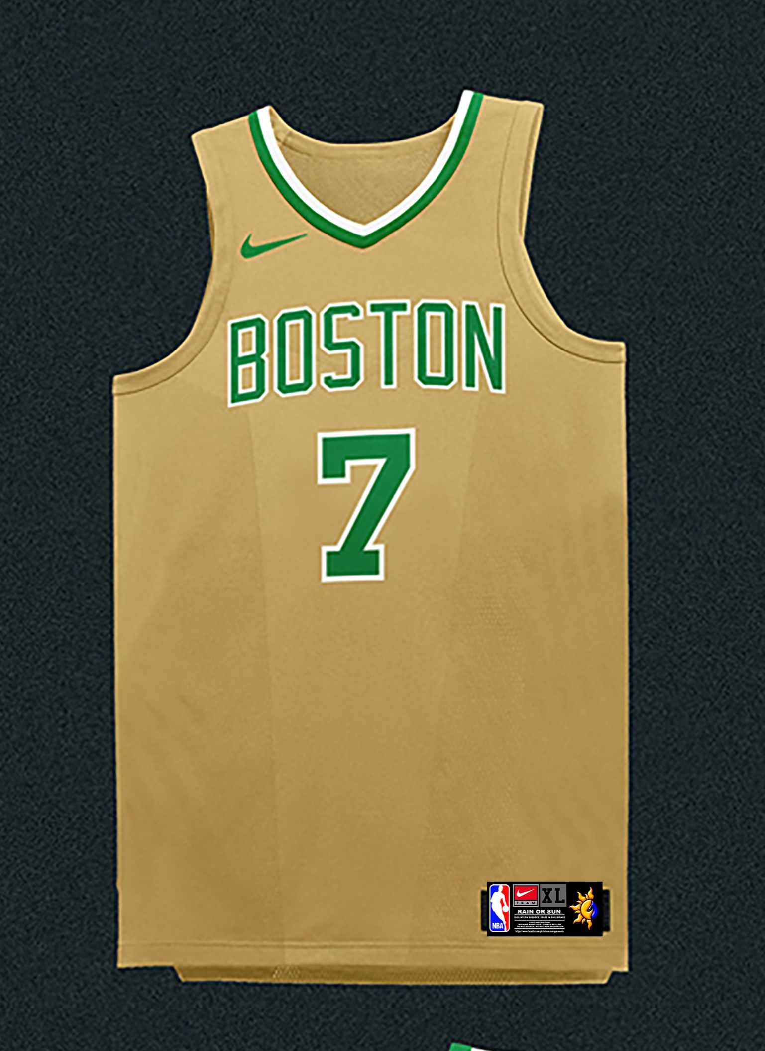 FREE CUSTOMIZE OF NAME AND NUMBER ONLY BOSTON CELTICS full sublimation high  quality fabrics basketball jersey