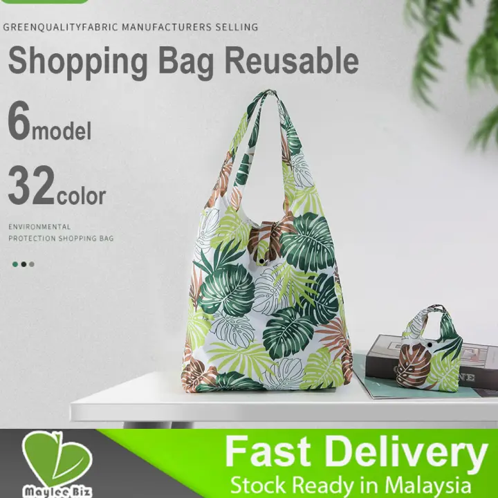 Foldable Storage Bags Handy Shopping Grocery Bag Convenient Travel Tote Pouch Reusable Tote Pouch Recycle Storage Handbags