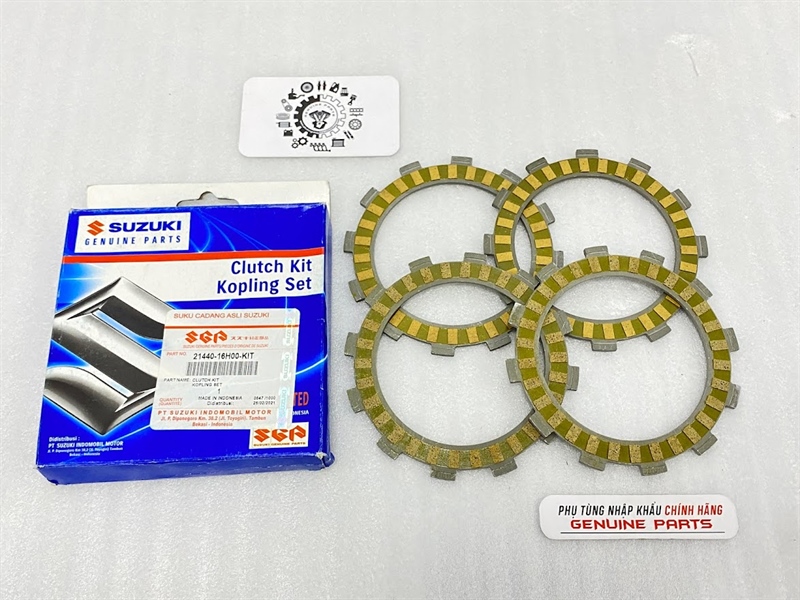 Bộ lá bố nồi axelo 125 indo, smash, viva chính hãng suzuki indo, lá côn nồi 21440-16h00-kit