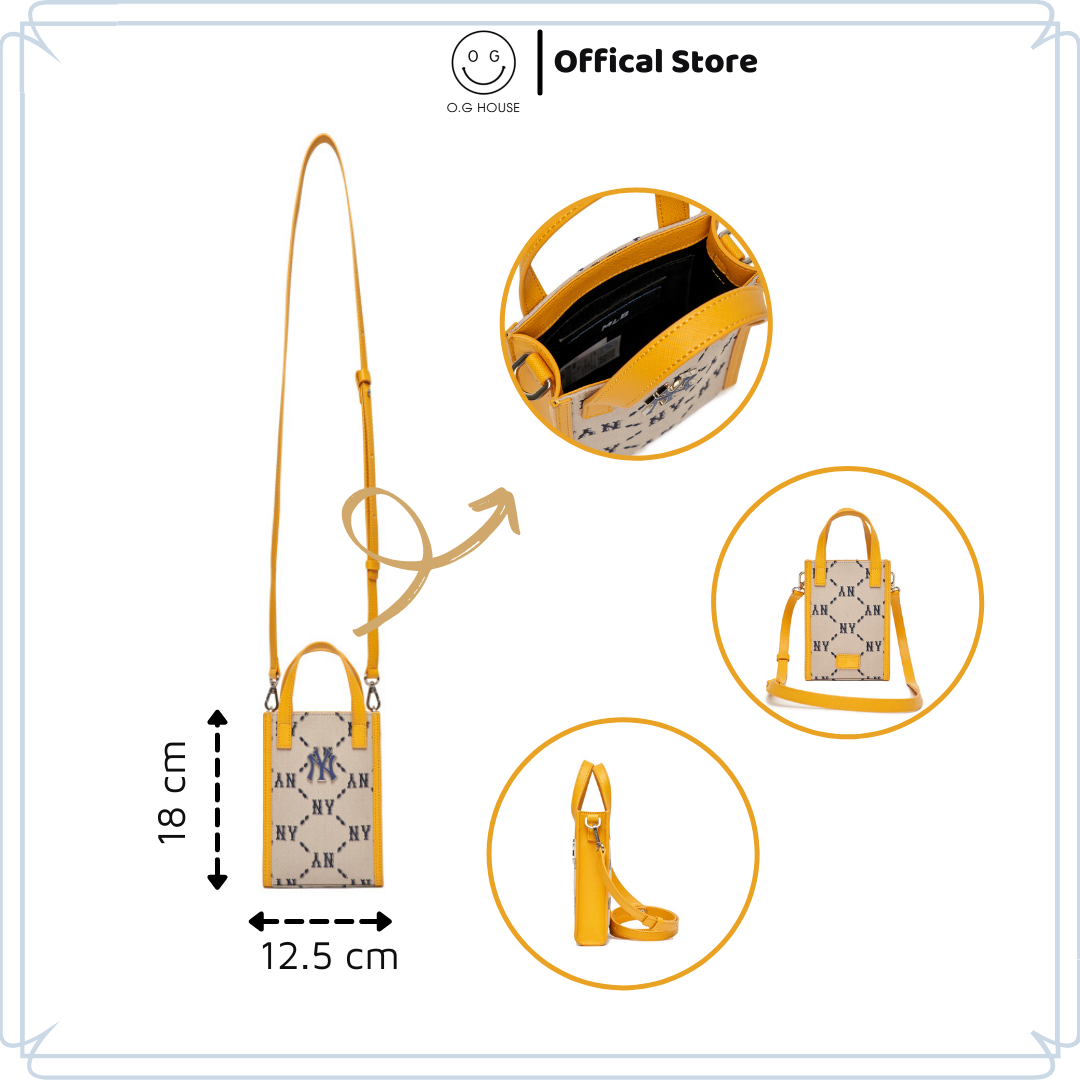 Túi MLB Monogram Jacquard Phone - chính hãng