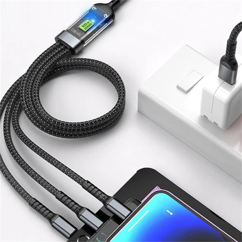 Transparent%20Luminous%203-in-1%20Super%20Fast%20Charging%20Cable,%203%20in%201%20Charging%20Cable,%20Compatible%20with%20Phone/Android/Tabl%20-%20Image%205