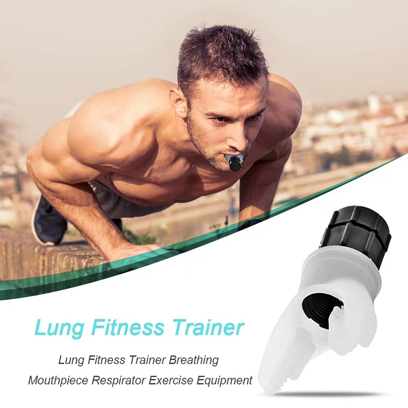 Breathing Trainer Lung Flexer Durable Fitness Exerciser Increases Lung Capacity Breath Adjustable Levels Respiratory Deep Breath. 