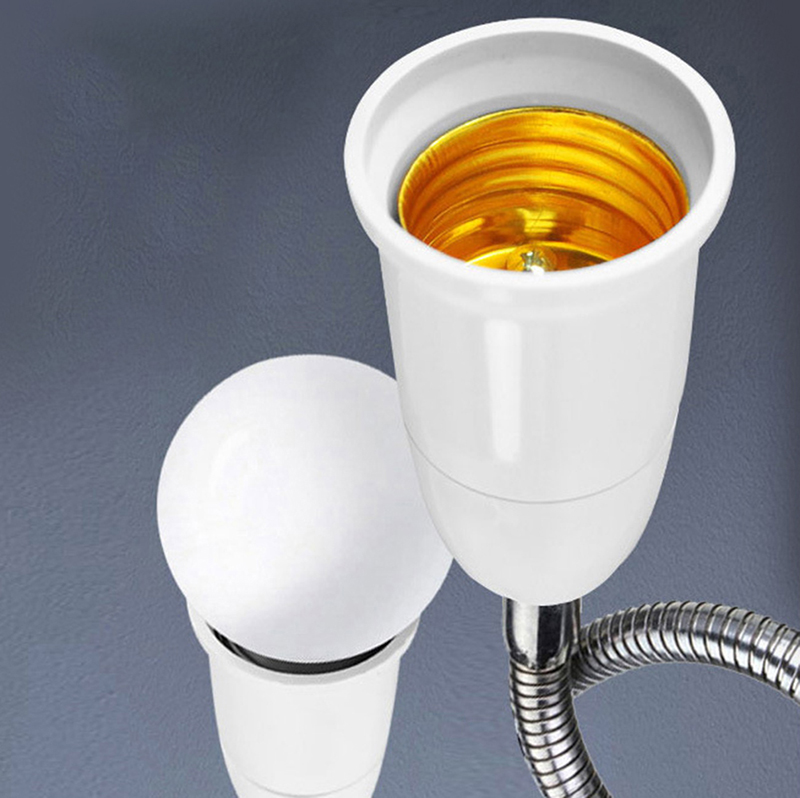 💖New Production💖 E27 To E27 Lamp Base Extender 180mm Lamp Holder Converter E27-E27 Flame Retardant Lamp Socket Adapter For Light Bulb