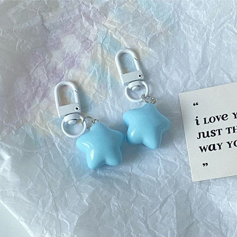 OLYCRAFT Astronaut Theme Keychain Set - 6 Pcs Alloy Keyrings With Pendants For Purse & Backpack