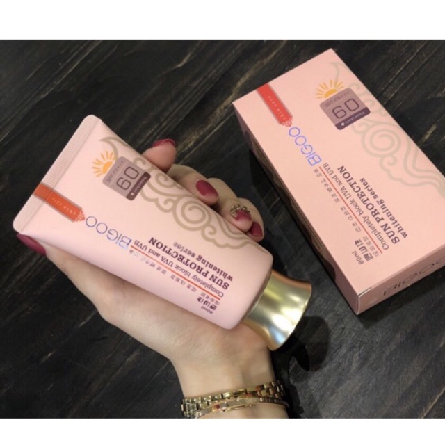 KEM CHỐNG NẮNG TRẮNG DA KHÁNG KHUẨN  BIGOO 80ml