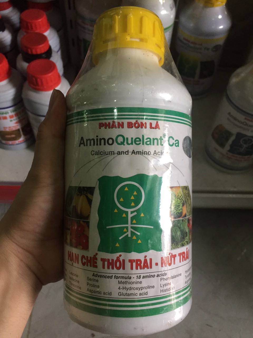 [HCM]PHÂN BÓN LÁ CAO CẤP AMINO CANXI CHAI 01 LÍT