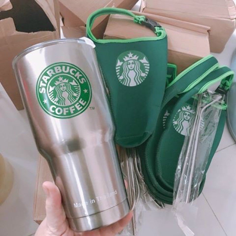 LY GIỮ NHIỆT STARBUCK THÁI LAN BẠC HÓT HÍT