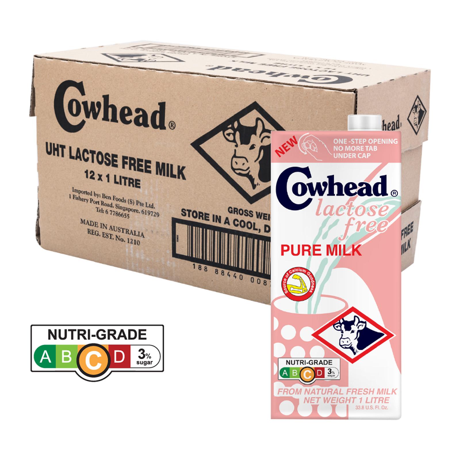Cowhead UHT Lactose Free Milk 1L - Case (Laz Mama Shop) | Lazada