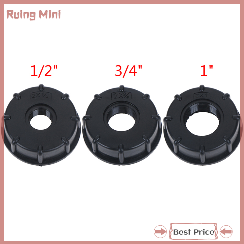 Ruing 1 2 3 4 1 Thread IBC Tank Adapter Tap Water Connector Replacement Valve