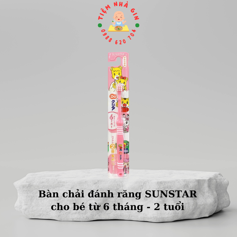 Bàn chải đánh răng SUNSTAR cho bé từ 6 tháng - 2 tuổi