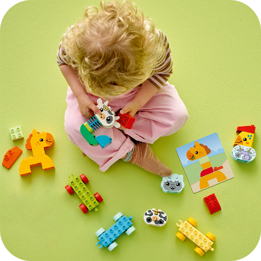 Đồ Chơi Lắp Ráp Tàu Lửa Động Vật LEGO DUPLO 10412 (19 chi tiết)