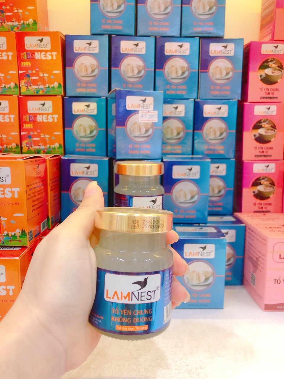 1 hủ yến lamnest mix vị 70ml 1 hủ tặng thêm 1 muỗng vàng ăn yến