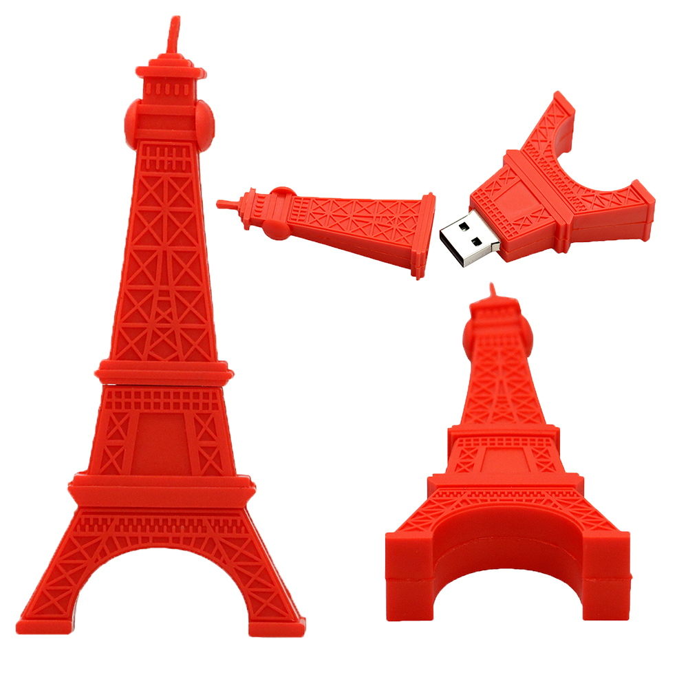 Aweisuan Luxury USB 2.0 Flash Drive Eiffel Tower Statue of Liberty Shape Cle USB Stick 16GB 32GB 64GB 128GB Pen Drive 256G Pendrive Memory Stick. 