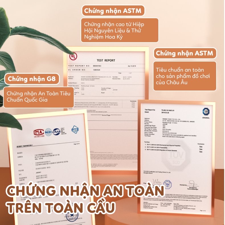 Đất Nặn Organic làm từ BỘT MỲ An Toàn cho bé