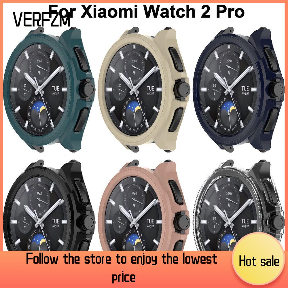 VERFZM SHOP Bumper PC Cover Hard Shell Smart Protective Frame Accessories Screen Protector for Xiaomi Watch 2 Pro