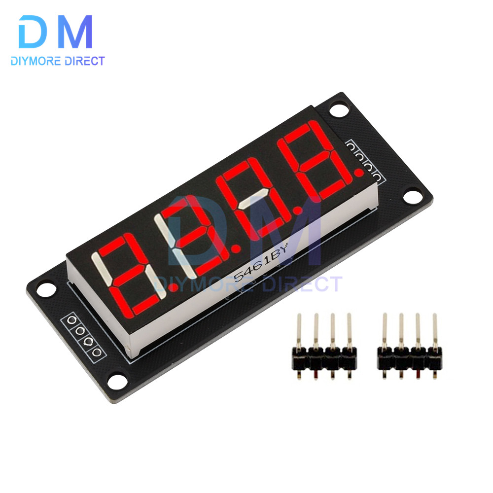 【Hot deal】 tm1637 LED display module for Arduino 4 digit 7 segment 0.56 inch clock indicator module Red Blue Green White. 
