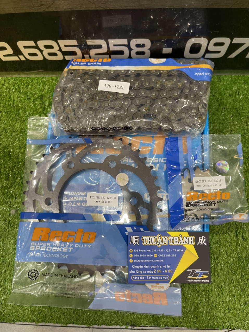 Sên nhông dĩa Ex150 Recto hộp - đủ size