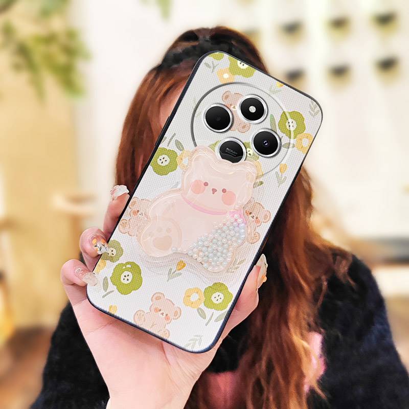 Anti-knock%20phone%20lens%20protection%20Phone%20Case%20For%20Redmi%20A4%205G%20Cartoon%20glisten%20Skin%20feel%20silicone%20Soft%20Case%20Rotatable%20stand%20-%20Image%2010