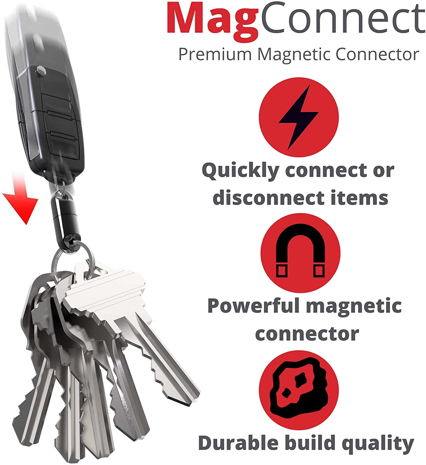 KEYS MART MagConnect-Kẹp Ngắt Kết Nối Nhanh Bằng Thép Không Gỉ
