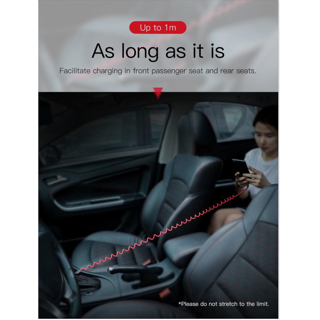 Cáp Sạc Lightning Dây Xoắn Đàn Hồi Baseus Fish Eye Spring Data Dùng Cho Iphone / Ipad - TopLink