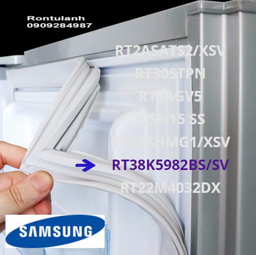 Ron cửa tủ lạnh Samsung model RT22M4032DX