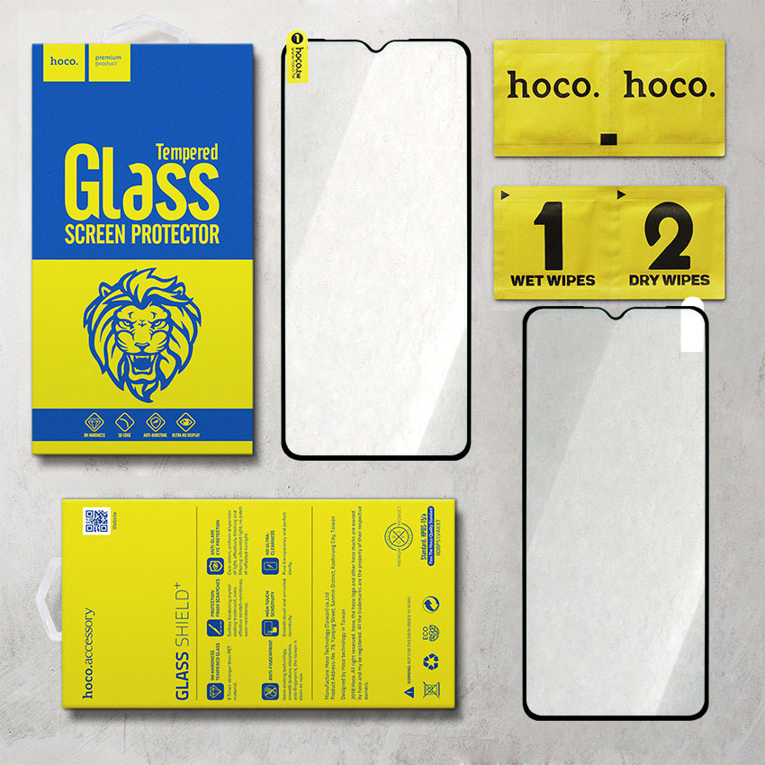 Kính cường lực cho Xiaomi Redmi Note 7 Pro, Note 7S, Note 8, Note 8 Pro, Note 8T, Note 9 4G, Redmi 10X 5G, Redmi pro 10X 5G Full màn hình hiệu Hoco.tw mẫu 2021