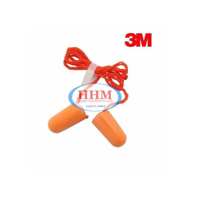 Bộ 5 cặp Nút tai chống ồn 3M 1110 - có dây(Orange)