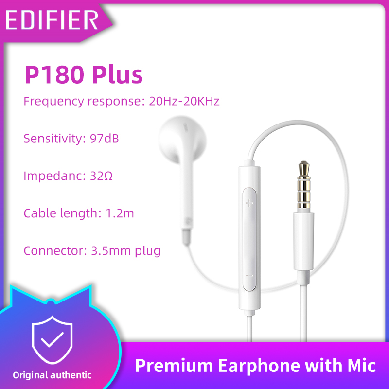 edifier p180 headphones with mic and inline control