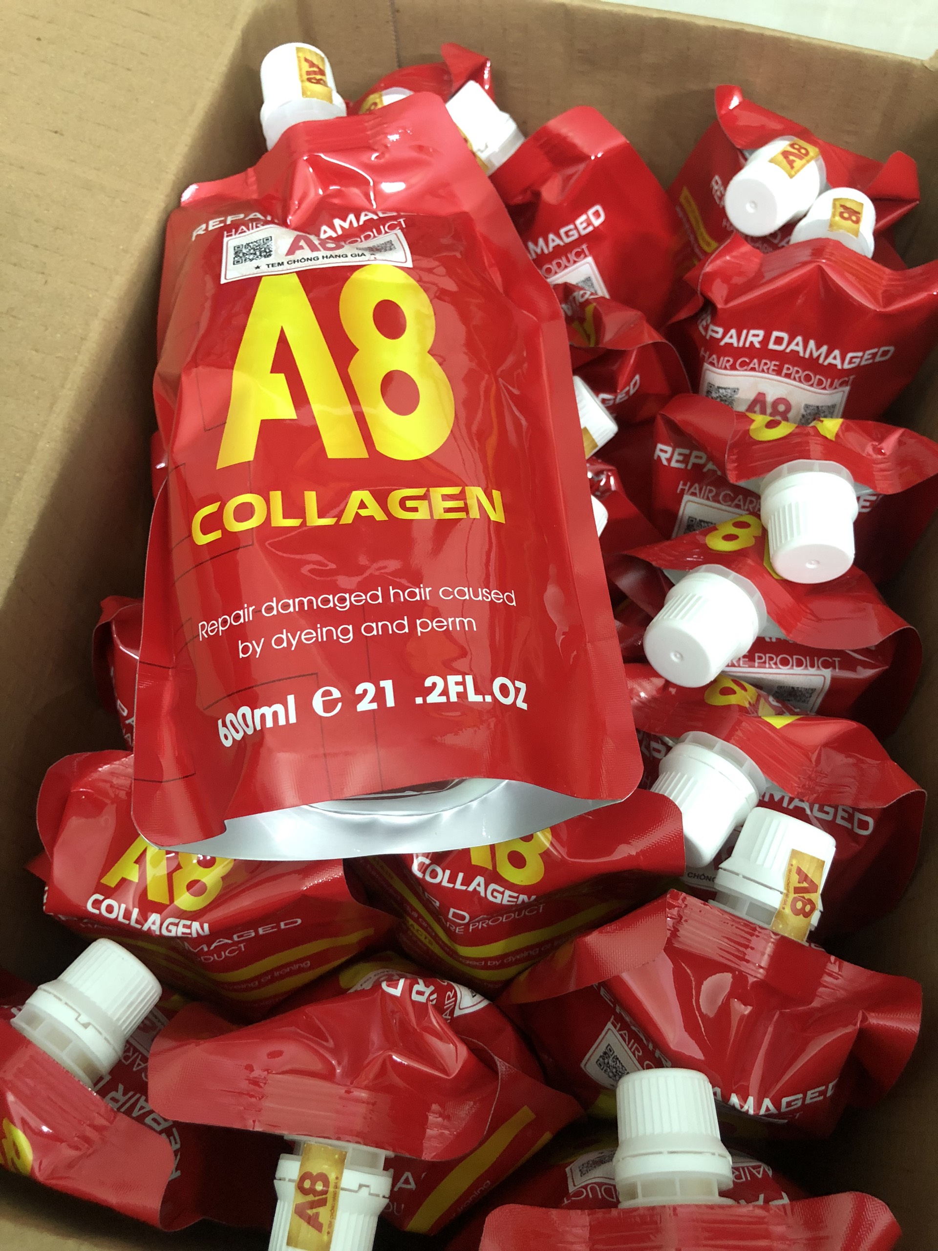 HẤP DẦU Ủ TÓC COLLAGEN A8 600ml CAO CẤP