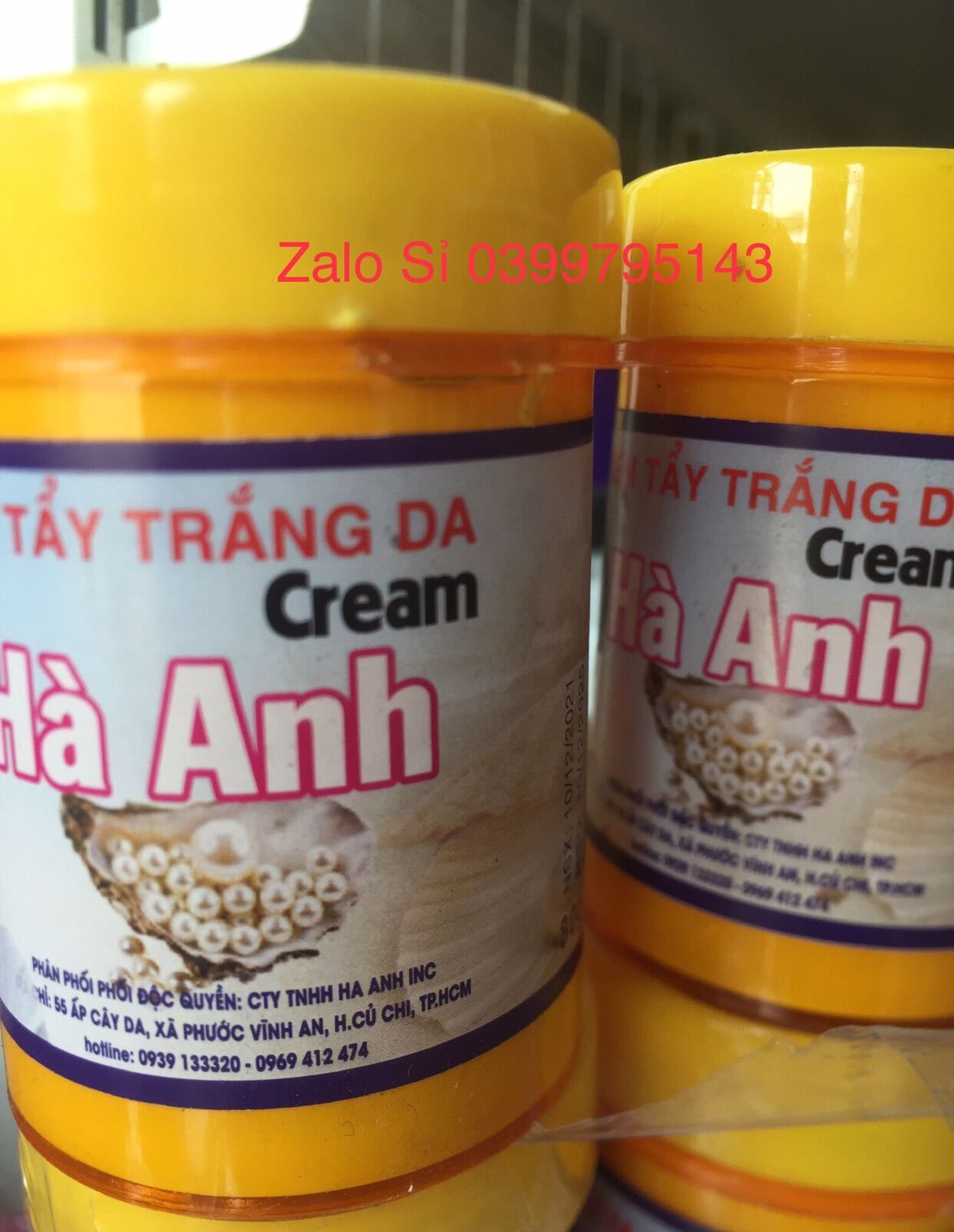 Kem tẩy trắng hà anh 80g