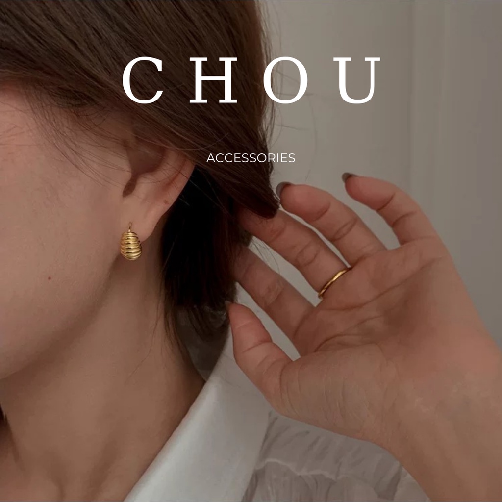Bông Tai Croissant Mini  | CHOU ACCESSORIES |