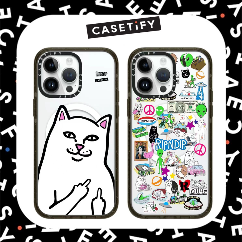 CASETIFY Lord Nermal RIPNDIP Sticker Mania with MagSafe Case
