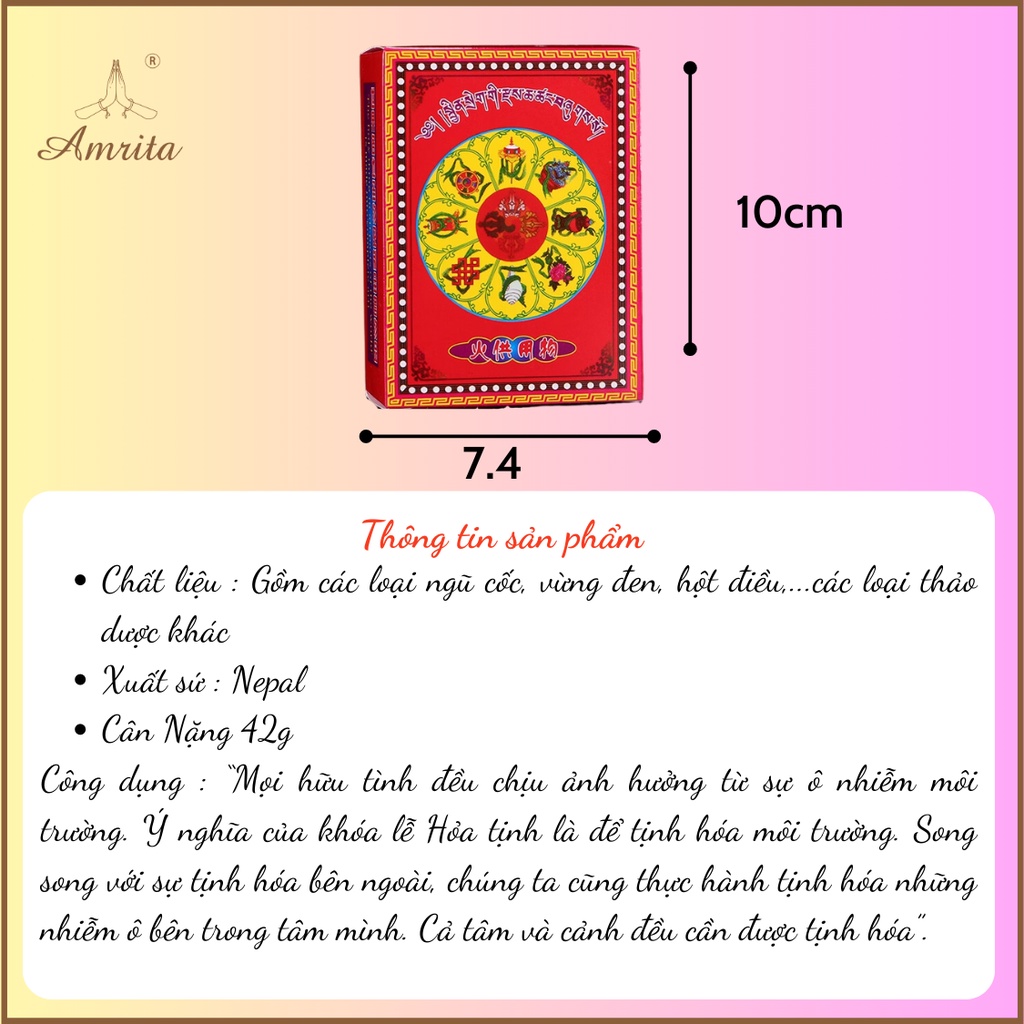 VẬT PHẨM CÚNG HỎA TỊNH - Cúng hỏa tịnh - Amrita