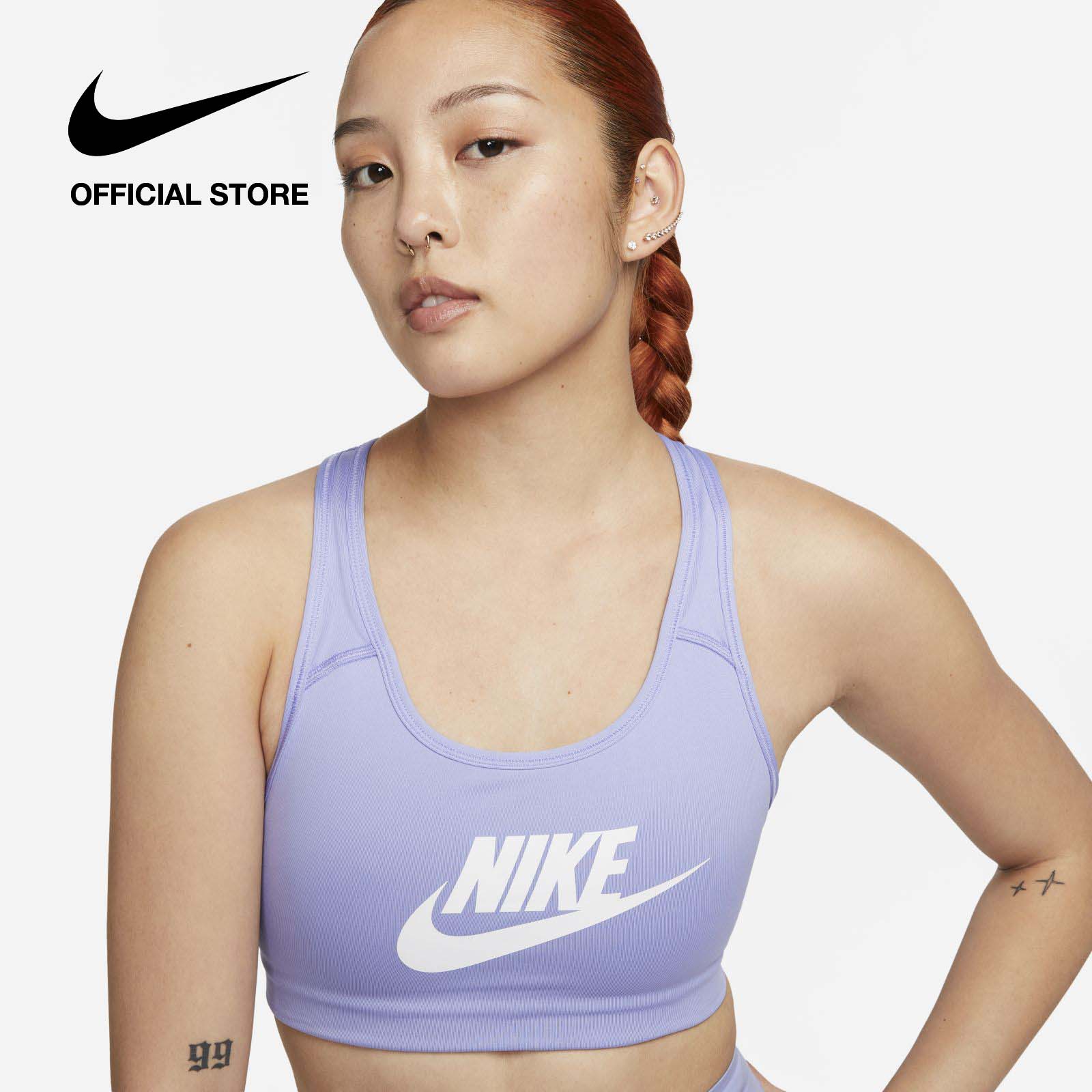 Nike Women's Swoosh Medium Support Sports Bra - Purple