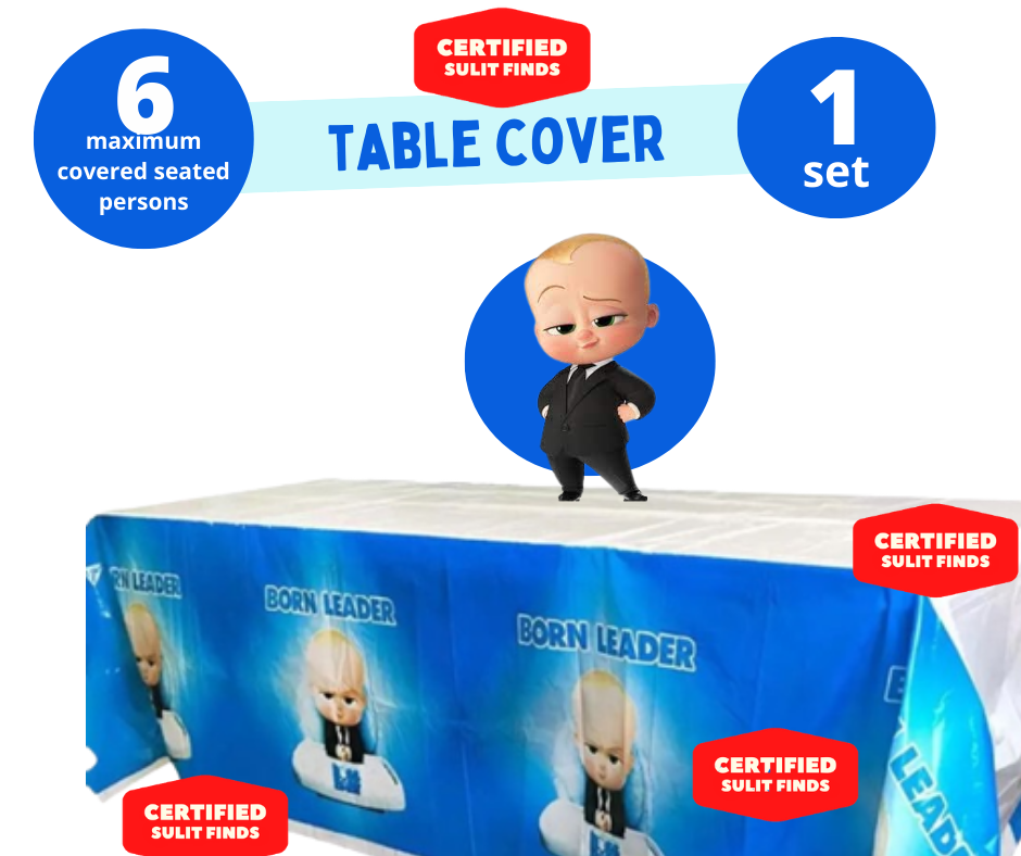 Boss Baby Table Cloth Plastic Table Cover Boss Baby Theme Party Needs