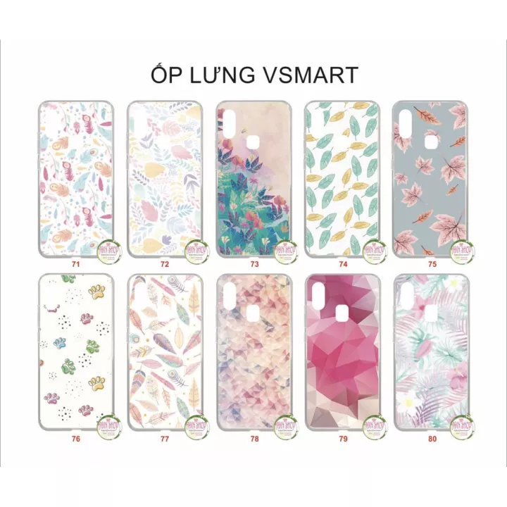 [HCM]ỐP LƯNG VSMART ACTIVE 1+ / ACTIVE 1 / JOY 1+ / JOY 1 (IN HÌNH HỌA TIẾT)