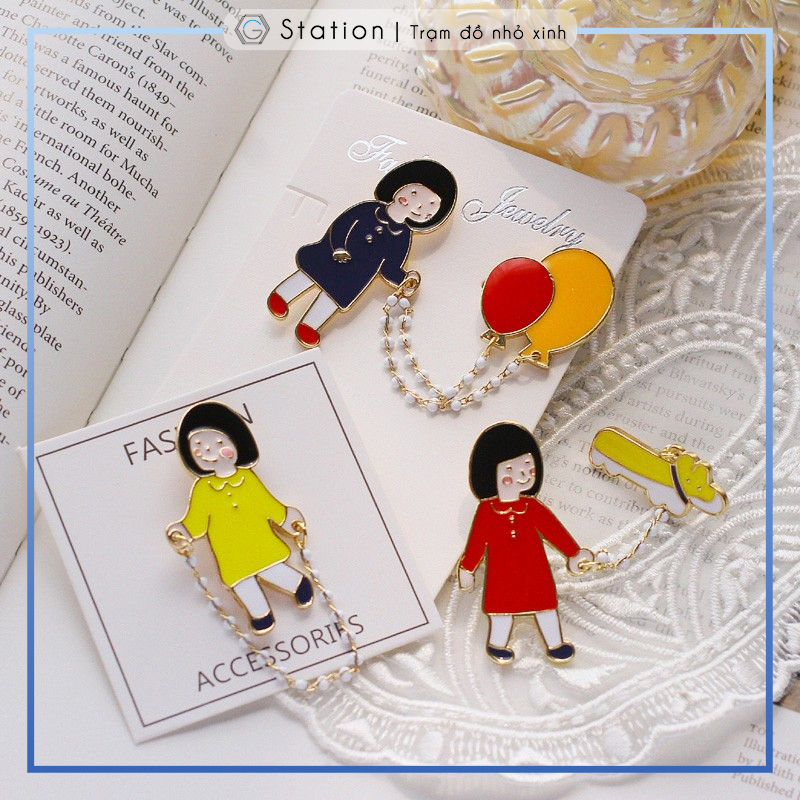 Pin cài áo cô ba Sài Gòn - GC416