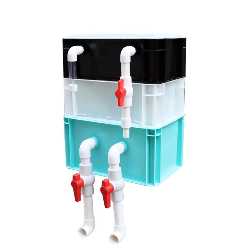 Industrial Style Multi-color Optional Small Transit Finishing Turnover Box Filter Box Trickle Box Fish Tank Fish Pond Upper Filtration System
